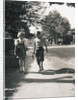 Boy and Girl Walking to School by Anonymous