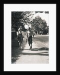 Boy and Girl Walking to School by Anonymous