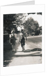 Boy and Girl Walking to School by Anonymous