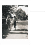 Boy and Girl Walking to School by Anonymous