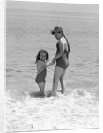 Two Sisters Playing In The Water by Anonymous