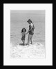 Two Sisters Playing In The Water by Anonymous