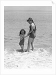 Two Sisters Playing In The Water by Anonymous
