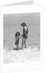Two Sisters Playing In The Water by Anonymous