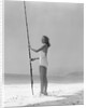 Woman Fishing on Surf by Anonymous