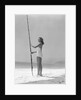 Woman Fishing on Surf by Anonymous