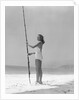 Woman Fishing on Surf by Anonymous