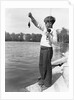 Boy Holding a Small Fish by Anonymous