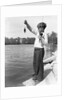 Boy Holding a Small Fish by Anonymous