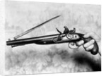 Horse Pistol with Pop-Out Bayonet by Anonymous