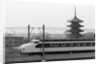 Bullet Train Running Past Pagodas by Anonymous
