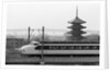 Bullet Train Running Past Pagodas by Anonymous