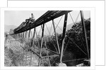Train Crossing Railroad Trestle by Anonymous