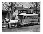Horse-Drawn Streetcar In The Bronx by Anonymous