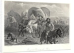 Engraving- Emigrants Crossing The Plains by Anonymous