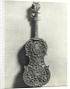 Elaborately Carved Violin Back by Anonymous