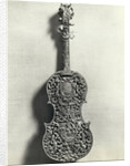 Elaborately Carved Violin Back by Anonymous