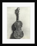Elaborately Carved Violin Back by Anonymous