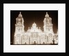 Mexican Temple Lighted For Celebration by Anonymous