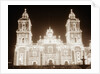Mexican Temple Lighted For Celebration by Anonymous