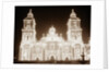 Mexican Temple Lighted For Celebration by Anonymous