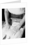 Person Using Washboard by Anonymous