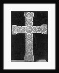 Ornate, Engraved German Metal Cross by Anonymous