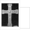 Ornate, Engraved German Metal Cross by Anonymous