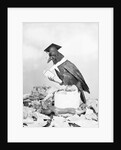 Bird with Glasses, Hat, and Folded Paper by Anonymous