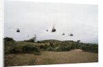 Helicopters Flying in Formation by Anonymous