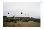 Helicopters Flying in Formation by Anonymous