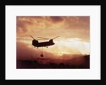 Chinook Helicopter Lifts Ammunition by Anonymous