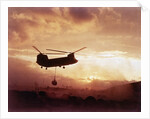 Chinook Helicopter Lifts Ammunition by Anonymous