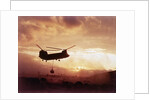 Chinook Helicopter Lifts Ammunition by Anonymous