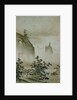 View of a Small Village from Eight Views of the Xiao and Xiang Rivers by Shokei