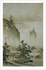 View of a Small Village from Eight Views of the Xiao and Xiang Rivers by Shokei