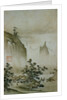 View of a Small Village from Eight Views of the Xiao and Xiang Rivers by Shokei
