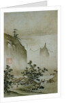 View of a Small Village from Eight Views of the Xiao and Xiang Rivers by Shokei