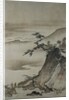 View of Mountains and a Bridge from Eight Views of the Xiao and Xiang Rivers by Shokei