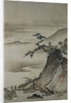 View of Mountains and a Bridge from Eight Views of the Xiao and Xiang Rivers by Shokei