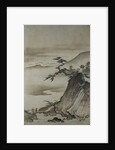 View of Mountains and a Bridge from Eight Views of the Xiao and Xiang Rivers by Shokei
