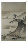 View of Mountains and a Bridge from Eight Views of the Xiao and Xiang Rivers by Shokei