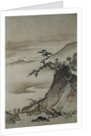 View of Mountains and a Bridge from Eight Views of the Xiao and Xiang Rivers by Shokei