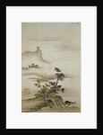 View of Trees Along the Riverbank from Eight Views of the Xiao and Xiang Rivers by Shokei