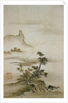 View of Trees Along the Riverbank from Eight Views of the Xiao and Xiang Rivers by Shokei