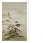 View of Trees Along the Riverbank from Eight Views of the Xiao and Xiang Rivers by Shokei