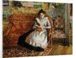 Jeanne Pissarro, Reading by Camille Pissarro