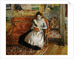 Jeanne Pissarro, Reading by Camille Pissarro