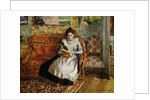 Jeanne Pissarro, Reading by Camille Pissarro