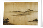 Detail Showing Mountains and Water from a Jin or Yuan Dynasty Painting entitled Clear Weather in the Valley, formerly attributed to Dong Yuan by Anonymous
